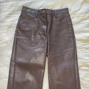 Aritzia Faux Leather Pants Melina